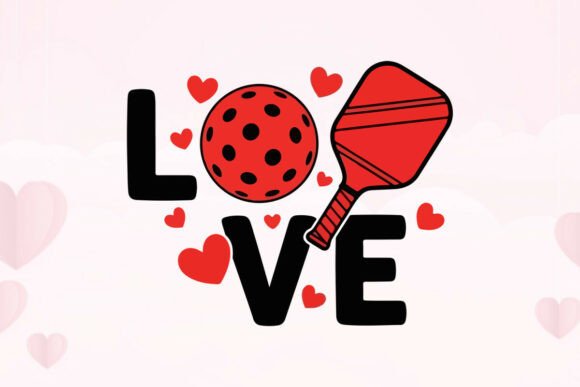 Pickleball Passion Love: A Graphic Design for Modern Romance