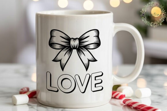 The Allure of the LOVE Bow Graphic Sublimation Design