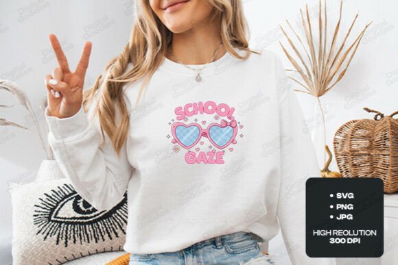 Why the School Gaze Heart Glasses Graphic is a Branding Powerhouse